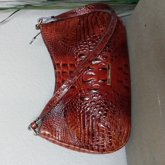 BRAHMIN "Johanna" Pecan Melbourne Medium Hobo Shoulder Bag Purse - Picture 2 of 14